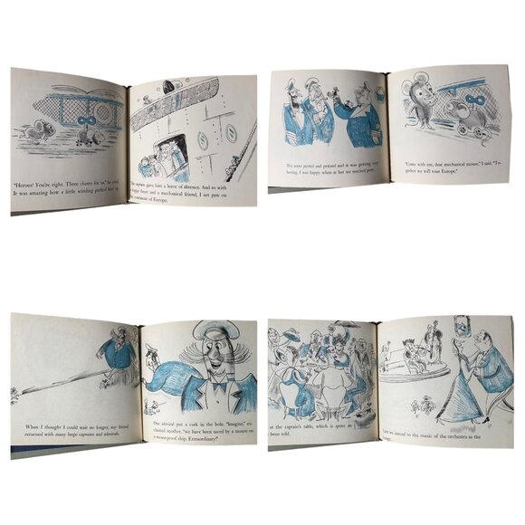 Mouse At Sea By Robert Kraus First Edition Hardcover DJ 1959 Harper Illustrated - Picture 10 of 16